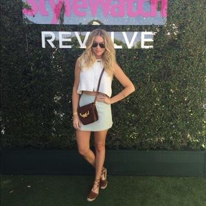 Topshop Patterned Double Layer Mini Skirt ❄️